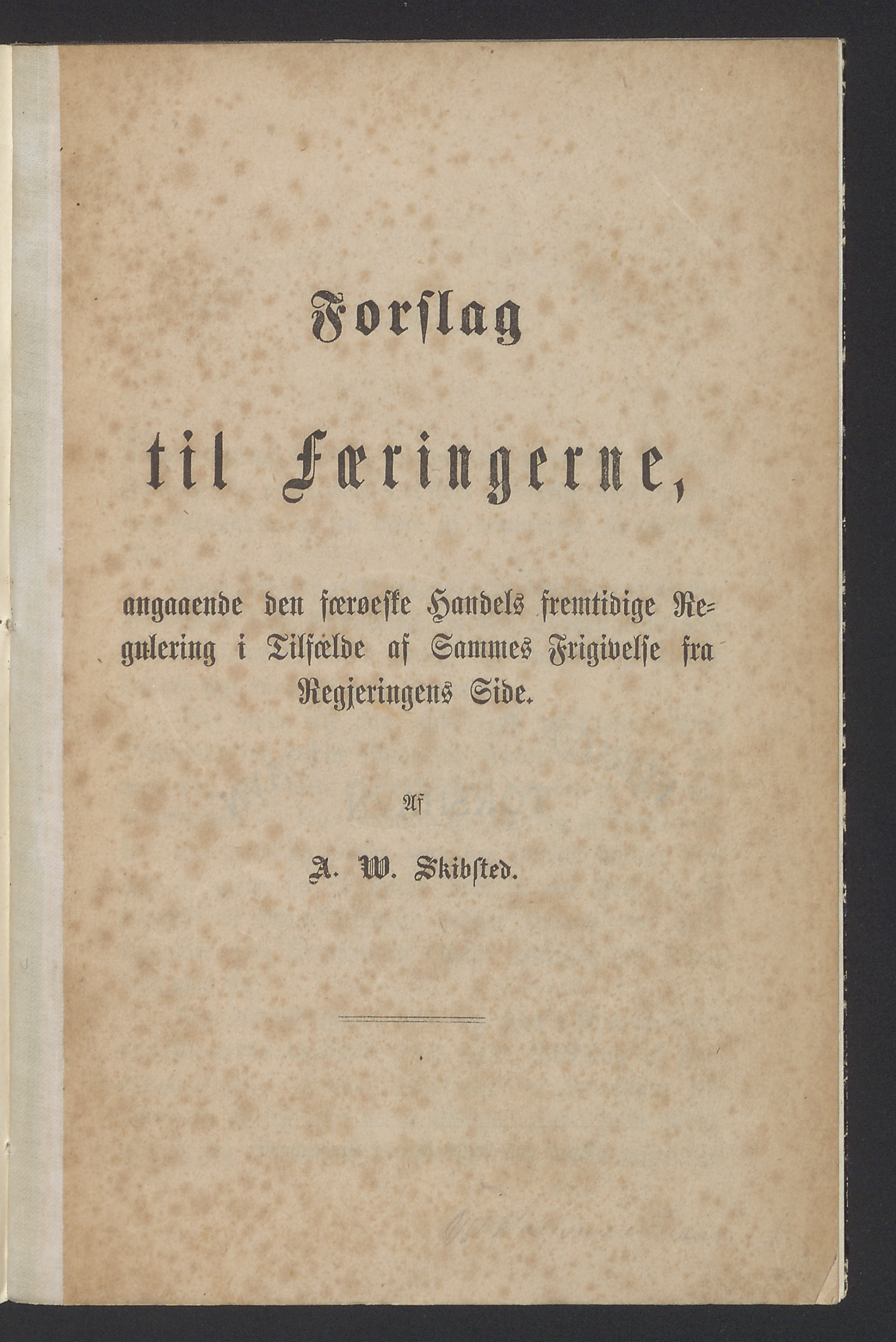 Forslag til Færingerne